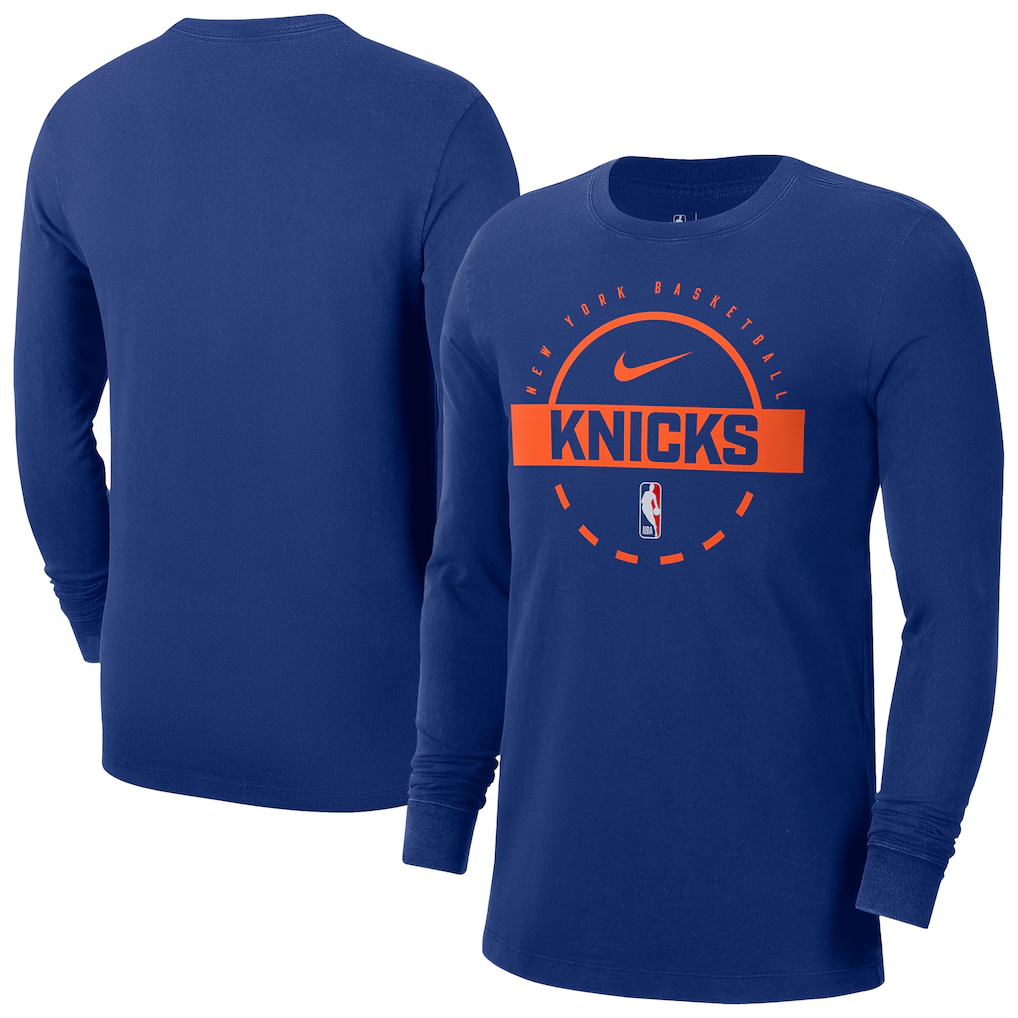 Men New York Knicks 2026 long sleeveT shirt 0019